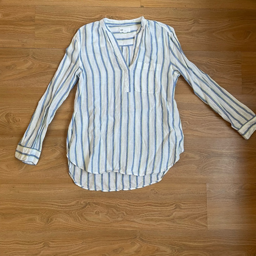 GAP 100% Linen oversized blouse